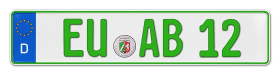 Grüne Kennzeichen EU online bestellen