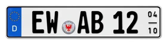 Saisonkennzeichen EW für EbersWalde online bestellen