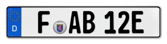 E-Kennzeichen Frankfurt am Main online bestellen