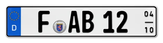 Saisonkennzeichen F für Frankfurt am Main online bestellen