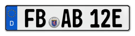 E-Kennzeichen FriedBerg-Wetteraukreis online bestellen