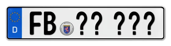 Wunschkennzeichen Friedberg-wetteraukreis reservieren