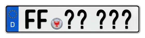 Wunschkennzeichen Frankfurt-oder reservieren