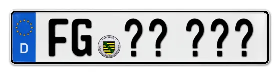 WunschKennzeichen Freiberg Wunschkennzeichen Freiberg reservieren