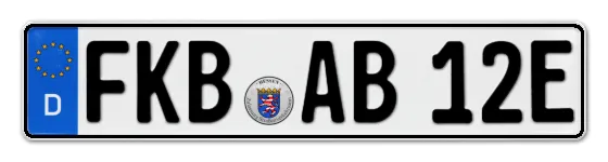 E-Kennzeichen FranKenBerg als Wunschkennzeichen online reservieren