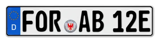 E-Kennzeichen FORst online bestellen