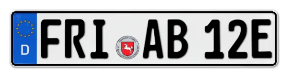 E-Kennzeichen FRIesland online bestellen