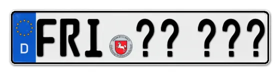 Wunschkennzeichen Friesland reservieren