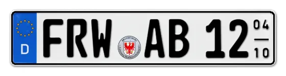 Saisonkennzeichen FRW für FReienWalde als Wunschkennzeichen online bestellen