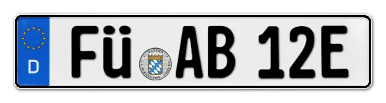 E-Kennzeichen FÜrth online bestellen