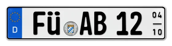 Saisonkennzeichen FÜ für FÜrth online bestellen