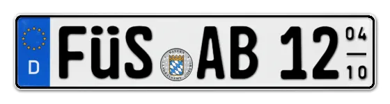 Saisonkennzeichen FÜS für FÜSsen online bestellen