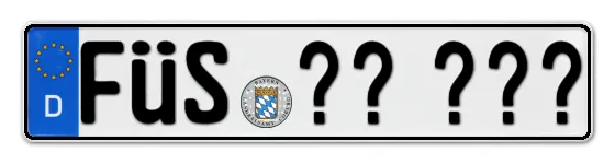 Wunschkennzeichen FÜssen reservieren