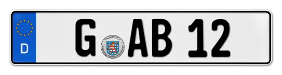 Autokennzeichen Gera