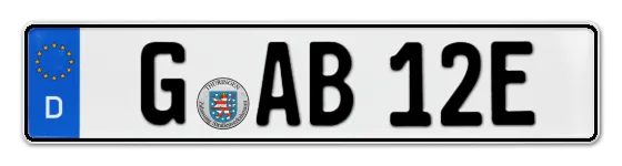 E-Kennzeichen Gera online bestellen