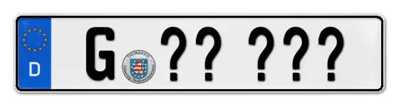 Wunschkennzeichen Gera reservieren