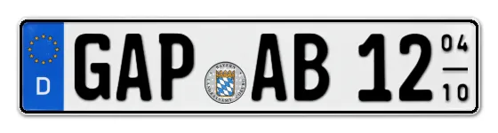 Saisonkennzeichen GAP für GArmisch-Partenkirchen online bestellen