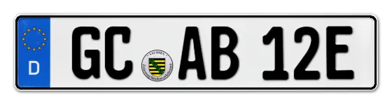 E-Kennzeichen GlauChau online bestellen