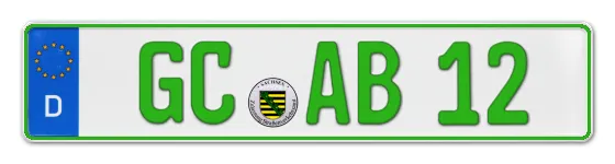 Grüne Kennzeichen GC online bestellen