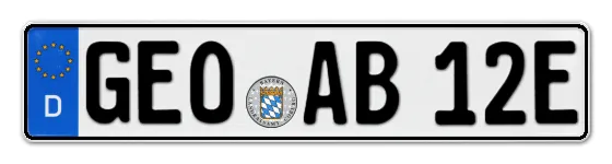 E-Kennzeichen GErOlzhofen online bestellen