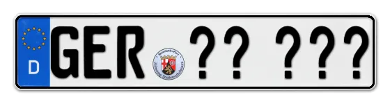 WunschKennzeichen Germersheim Wunschkennzeichen Germersheim reservieren