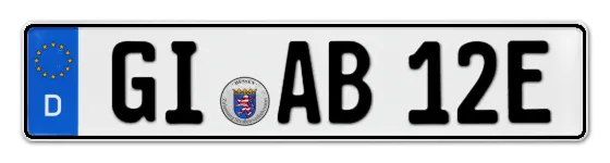 E-Kennzeichen GIeßen online bestellen