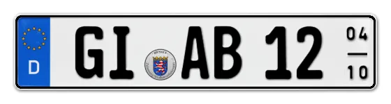 Saisonkennzeichen GI für GIeßen online bestellen