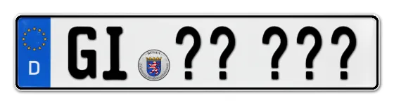 Wunschkennzeichen Giessen reservieren