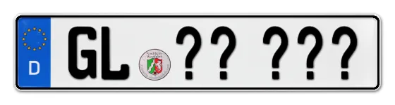 Wunschkennzeichen Gladbach reservieren