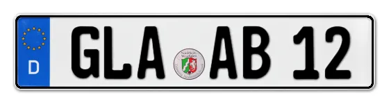 Autokennzeichen GLAdbeck