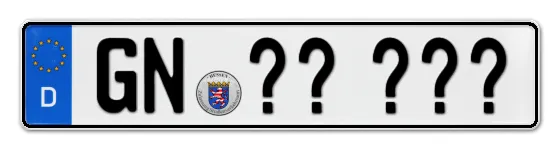 Wunschkennzeichen Gelnhausen reservieren