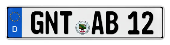 Autokennzeichen GeNThin