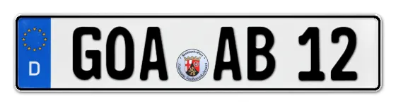 Kennzeichen GOAr bestellen