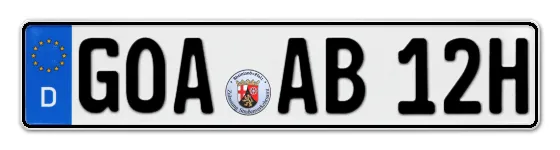 H-Kennzeichen GOA als Wunschkennzeichen online bestellen
