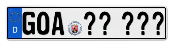 Wunschkennzeichen Goar reservieren