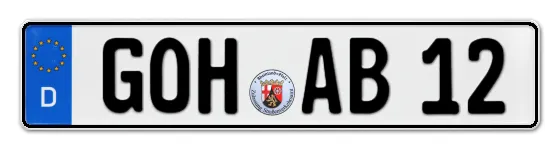 Autokennzeichen GOarsHausen