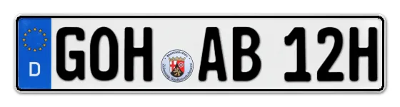 H-Kennzeichen GOH online bestellen