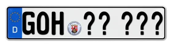 Wunschkennzeichen Goarshausen reservieren