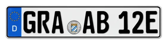E-Kennzeichen GRAfenau als Wunschkennzeichen online reservieren