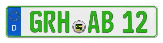 Grüne Kennzeichen GRH online bestellen