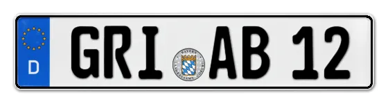 Autokennzeichen GRIesbach