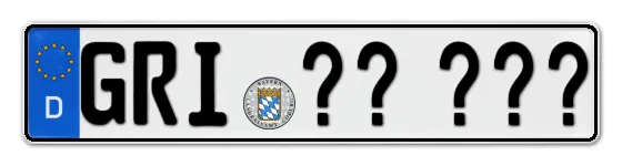 Wunschkennzeichen Griesbach reservieren