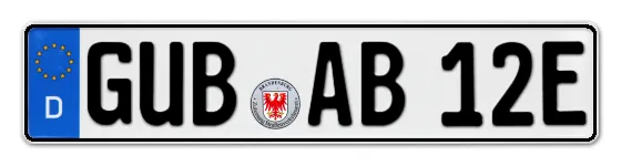 E-Kennzeichen GUBen als Wunschkennzeichen online reservieren