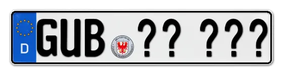 Wunschkennzeichen Guben reservieren