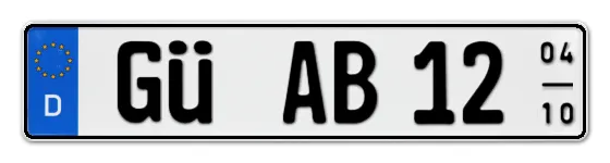 Saisonkennzeichen GÜ für GÜstrow online bestellen