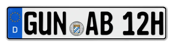 H-Kennzeichen GUN online bestellen