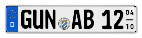 Saisonkennzeichen GUN für GUNzenhausen online bestellen