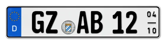 Saisonkennzeichen GZ für GünZburg online bestellen