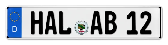 Autokennzeichen HALle