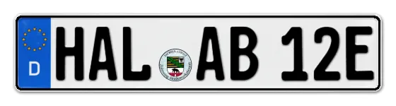 E-Kennzeichen HALle online bestellen